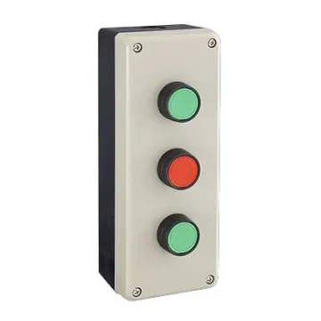 Idec Grey Polycarbonate FB Enclosure - 3 Hole 22mm Diameter - FB2W-312Z product image