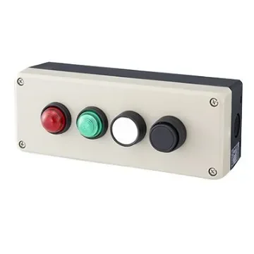 Idec Grey Polycarbonate FB Enclosure - 4 Hole 22mm Diameter - FB3W-413Z product image