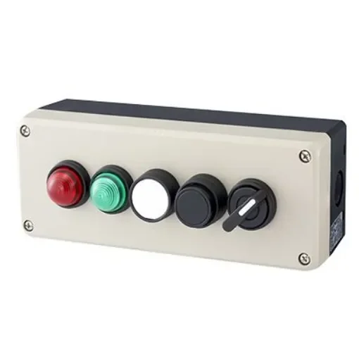 Idec Grey Polycarbonate FB Enclosure - 5 Hole 22mm Diameter - FB3W-512Z product image