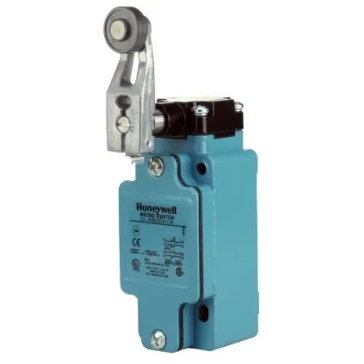 Honeywell Roller Lever Limit Switch, 1NC/1NO, IP67, SPDT, Die Cast Zinc Housing, 600V ac ac Max, 10A Max - GLAB01A1A product image
