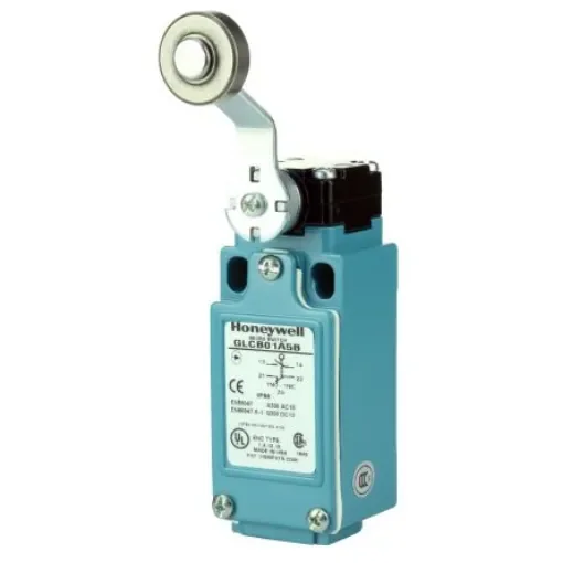 Honeywell Roller Lever Limit Switch, 1NC/1NO, IP67, SPDT, Die Cast Zinc Housing, 300V ac ac Max, 10A Max - GLCB01A5B product image