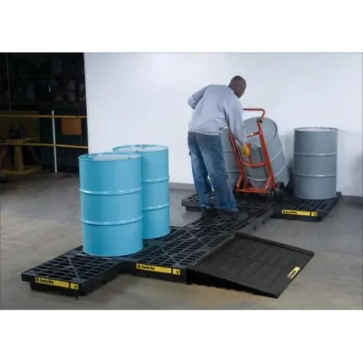 Justrite Polyethylene Spill Berm for Spill Control, 45L Capacity - JEN28653BL product image