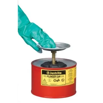 Justrite Steel Plunger Can, 1.9L - JUT10208RD product image