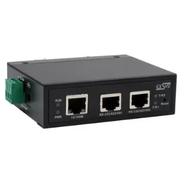 Exsys Serial Device Server, 1 Ethernet Port, 2 Serial Port, RS232, RS422, RS485 Interface, 921.6kbps Baud Rate - EX-61002 product image