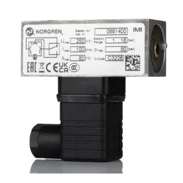 Norgren Pressure Switch, Flange 1bar to 16bar - 0881400000000000 product image