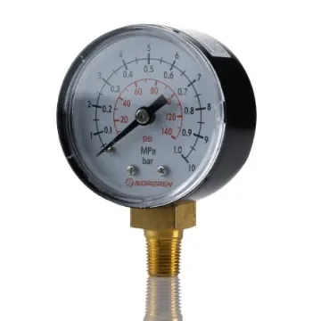 Norgren Analogue Pressure Gauge 10bar Bottom Entry 50mm Outside Diameter - 18-015-027 product image