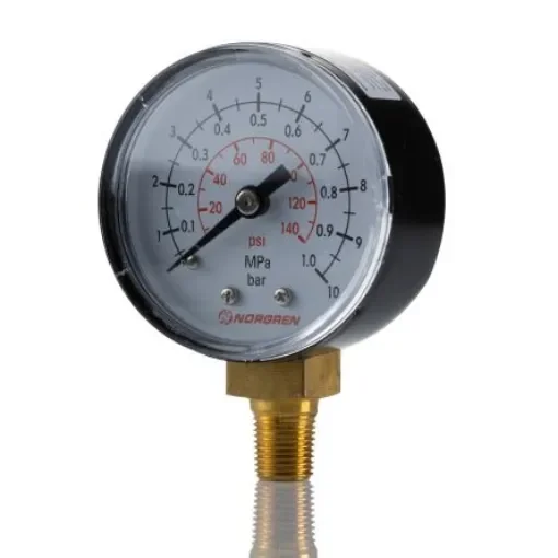 Norgren Analogue Pressure Gauge 10bar Bottom Entry 50mm Outside Diameter - 18-015-027 product image