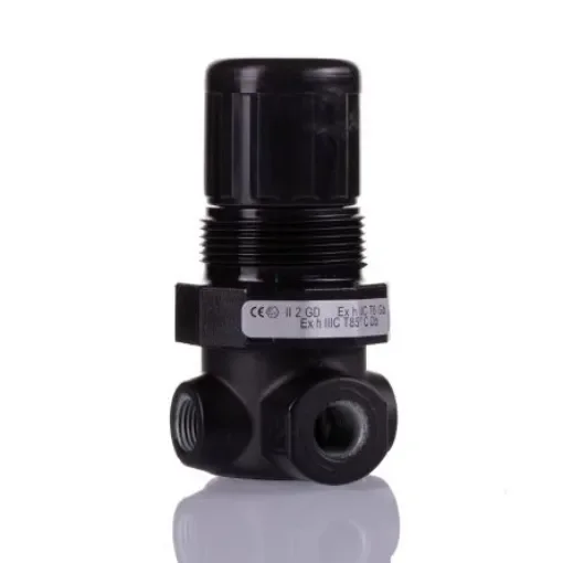 Norgren G 1/8 Pneumatic Regulator - 0.3bar to 10bar, 20bar max. input - R07-105-RNMG product image