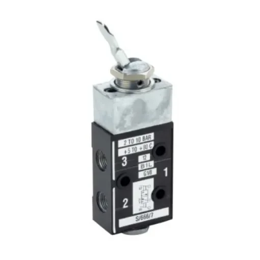 Norgren Lever 3/2 Mechanical Valve Martonair Series, G 1/8, 1/8, S/666/7 product image