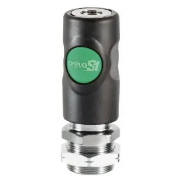PREVOST Composite Body Male Safety Quick Connect Coupling For Bulkhead, G 1/2 Male Threaded - ESI 072103 product image