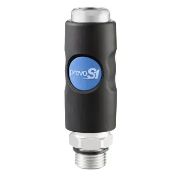 PREVOST Composite Body Male Safety Quick Connect Coupling, G 1/2 Male Threaded - ISI 111153EB product image
