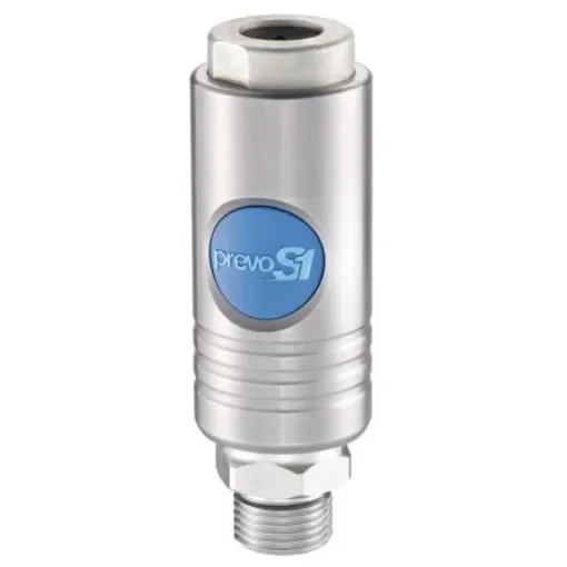 PREVOST Stainless Steel Male Safety Quick Connect Coupling, G 3/4 Male Threaded - ISI 111154 product image