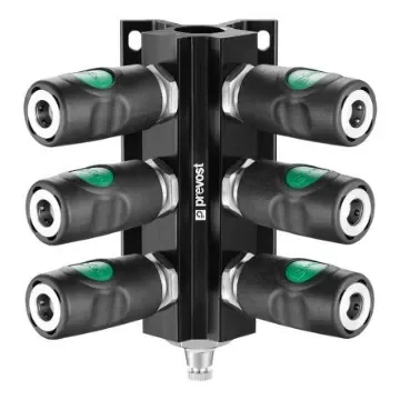 PREVOST Composite Body Female Wall Bracket With Safety Quick Connect Couplings, G 3/4 Female Threaded - MF 104S10ES product image