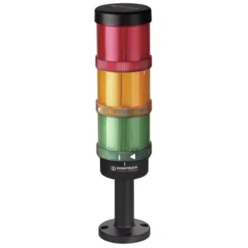 Werma KombiSIGN 72 Series Red/Green/Yellow Signal Tower, 3 Lights, 24 V, Base Mount - 649.000.02 product image