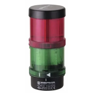 Werma KombiSIGN 71 Series Red/Green Signal Tower, 2 Lights, 24 V, Base Mount, Wall Mount - 649.240.04 product image