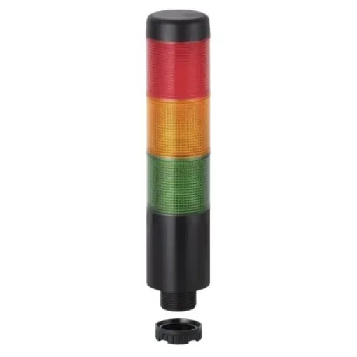 Werma Kompakt 37 Series Red/Green/Yellow Signal Tower, 3 Lights, 12 V, Base Mount - 698.110.74 product image