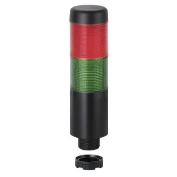Werma Kompakt 37 Series Red/Green Signal Tower, 2 Lights, 12 V - 698.120.74 product image