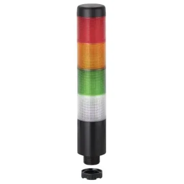 Werma Kompakt 37 Series Clear, Green, Red, Yellow Signal Tower, 4 Lights, 24 V, Built-In Mounting - 698.140.75 product image