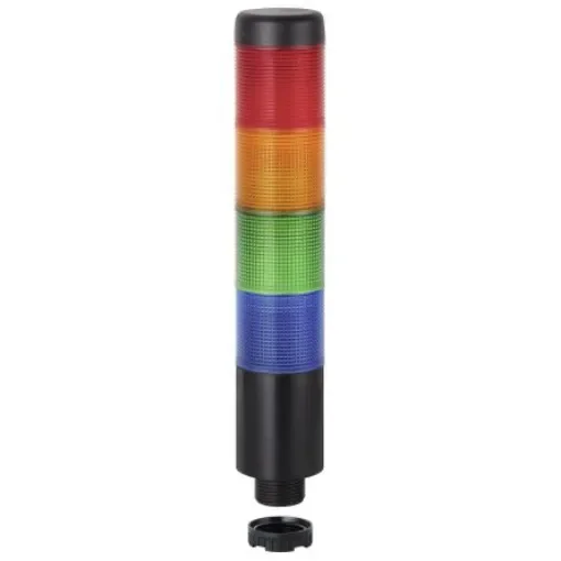 Werma Kompakt 37 Series Blue, Green, Red, Yellow Signal Tower, 4 Lights, 24 V - 698.250.75 product image