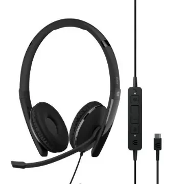 EPOS ADAPT 160T ANC USB-C Black Wired USB C On Ear Headset - 1000221 product image