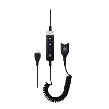 EPOS Male USB to Male Easy Disconnect (ED) Data Cable, Black Sheath - 1000824 product image