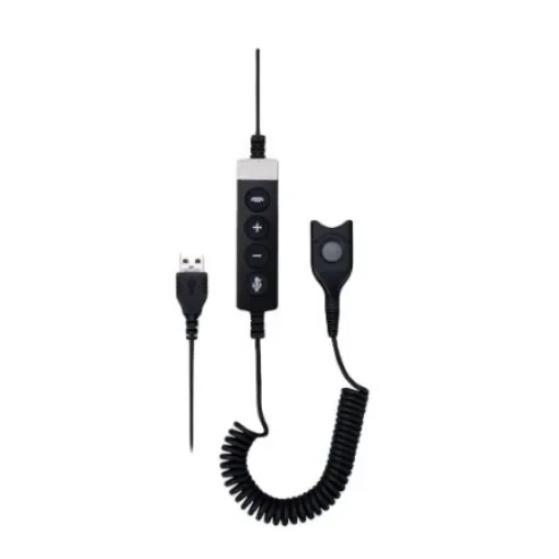 EPOS Male USB to Male Easy Disconnect (ED) Data Cable, Black Sheath - 1000824 product image