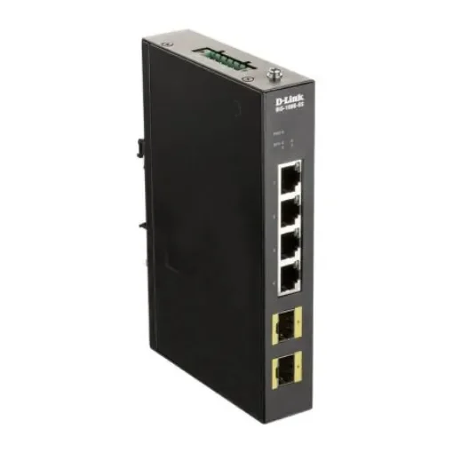 D-Link 6-Port Industrial Gigabit Unmanaged Switch with SFP Ports, Unmanaged 6 Port Switch - DIS-100G-6S product image