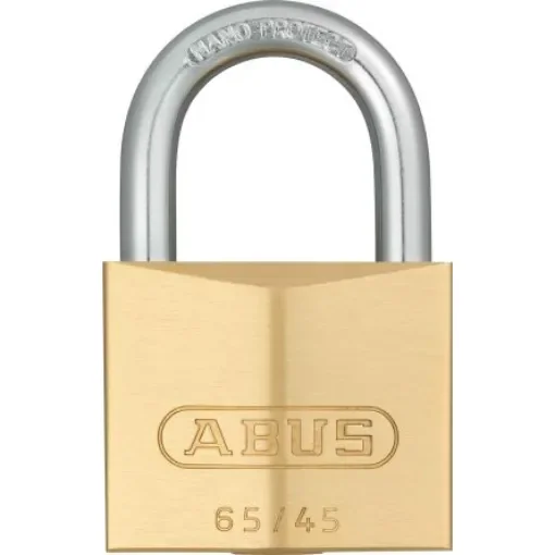 ABUS Key Weatherproof Brass Padlock, 7mm Shackle, 45mm Body - 65/45 KA 6451 product image