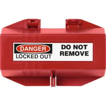 ABUS Red 1-Lock Polypropylene Industrial Plug Lock Out, 9mm Shackle, 175mm Attachment - P550 product image