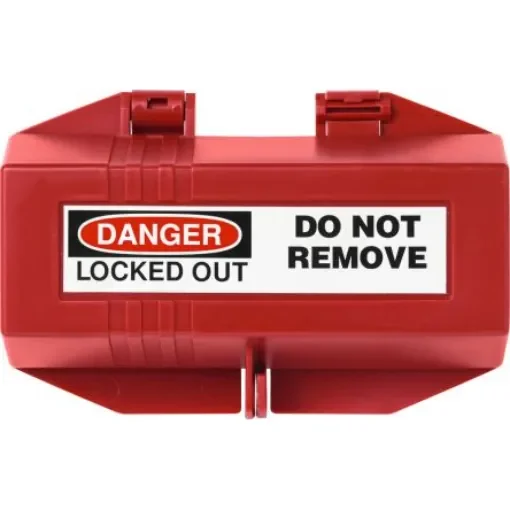 ABUS Red 1-Lock Polypropylene Industrial Plug Lock Out, 9mm Shackle, 175mm Attachment - P550 product image