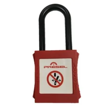 Catu Padlock Nylon Safety Padlock, Keyed Alike, 6mm Shackle - PP-6-38-R-Z product image