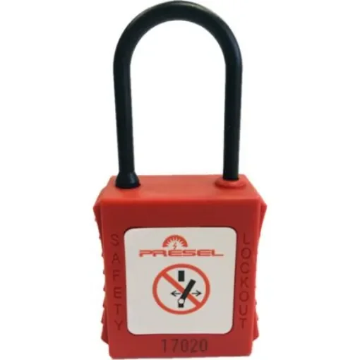 Catu Padlock Nylon Safety Padlock, 4mm Shackle - PP-4-38-R-Z product image