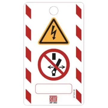 Catu AP-4 Series Red, White Safety Scaffolding Tag, 10Set per Pack - AP-460 product image