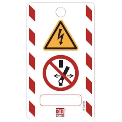 Catu AP-4 Series Red, White Safety Scaffolding Tag, 10Set per Pack - AP-460 product image