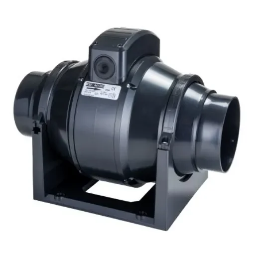 RS PRO Round In Line Extractor Fan, 245m³/h, 20dB, Double Insulated with Motor Fitted and Timer, Duct Size 100mm - 2192981 product image