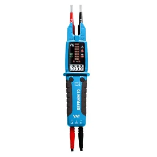 Sefram 70, Digital Voltage tester, 1000V ac/dc, Continuity Check, Battery Powered - SEFRAM70 product image