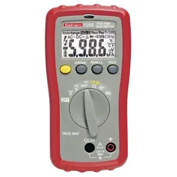 Sefram 7202 Handheld Digital Multimeter, True RMS, 600V ac Max - SEFRAM7202 product image