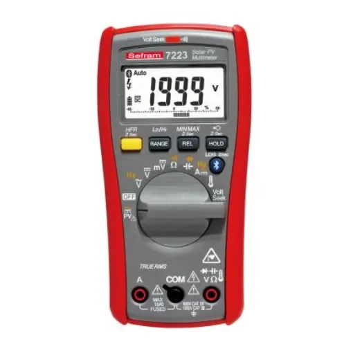 Sefram 7223 Handheld Digital Multimeter, True RMS, 10A ac Max, 10A dc Max, 1000V ac Max - SEFRAM7223 product image
