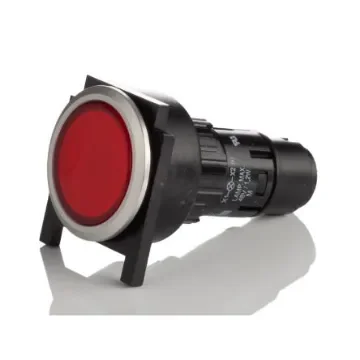 EAO, 61, Panel Mount Red LED Pilot Light, 16mm Cutout, IP65, Round - 61-0000.02, 61-9642.2, 61.9933.0 product image