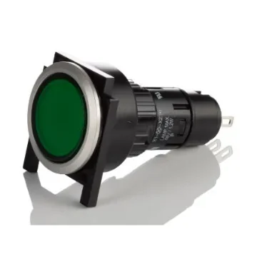 EAO, 61, Panel Mount Green LED Pilot Light, 16mm Cutout, IP65, Round - 61-0000.02, 61-9642.5, 61.9933.0 product image