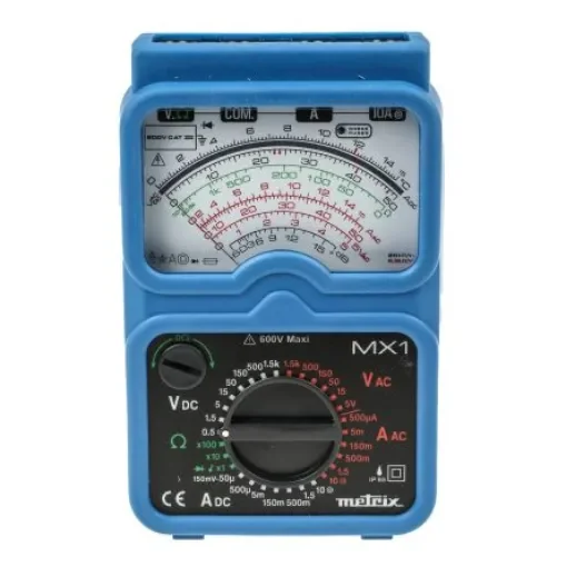Metrix MX 1 Handheld Analogue Multimeter, 10A ac Max, 10A dc Max - MX1 product image