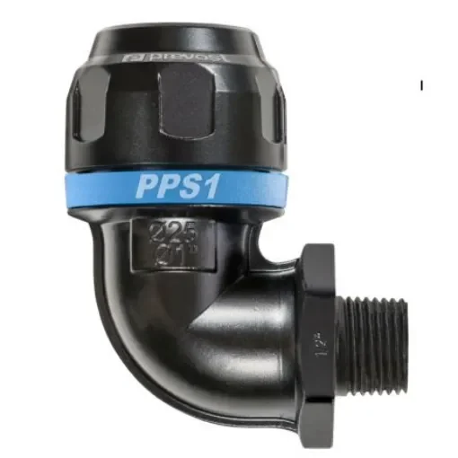 PREVOST 16bar Aluminium R 1 1/4 Elbow Connector, 40mm outside diameter - PPS1 9CM4042 product image