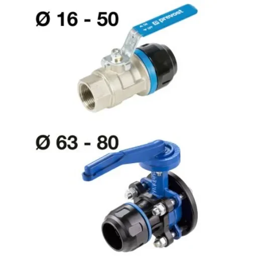 PREVOST 16bar Aluminium G1 Shut Off Valve, 32mm outside diameter - PPS1 RSIF3234 product image
