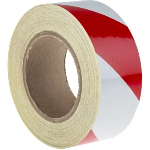 RS PRO Red/White Reflective Tape 50mm x 25m - 2197910 product image