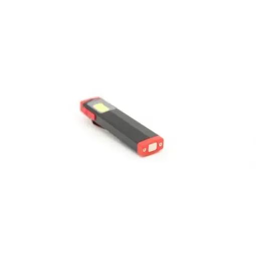 RS PRO LED Pocket Torch Black, Red - Rechargeable 400 lm, 89 mm - 2198139 product image
