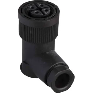 Telemecanique Sensors Circular Connector, 4 Contacts, Cable Mount, M18 Connector, Socket, Female, IP67, XZCC Series - XZCC18FCP40B product image