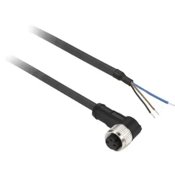 Telemecanique Sensors Right Angle Female 3 way M8 to Sensor Actuator Cable, 5m - XZCP0766L5 product image