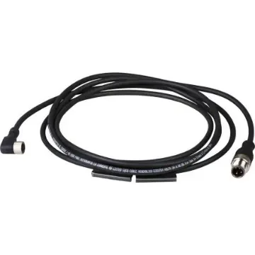 Telemecanique Sensors Straight Male 4 way M12 to Straight Female 4 way M8 Sensor Actuator Cable, 1m - XZCR1509041J1 product image
