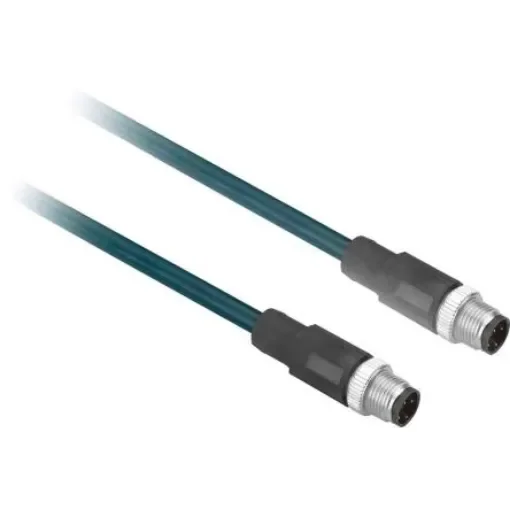 Telemecanique Sensors Straight Male 4 way M12 to Straight Female 4 way M12 Sensor Actuator Cable, 1m - XZCR1511041C1 product image