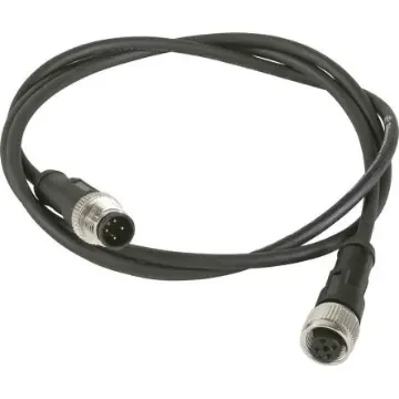 Telemecanique Sensors Straight Male 3 way M12 to Straight Female 3 way M12 Sensor Actuator Cable, 2m - XZCR1512040A2 product image